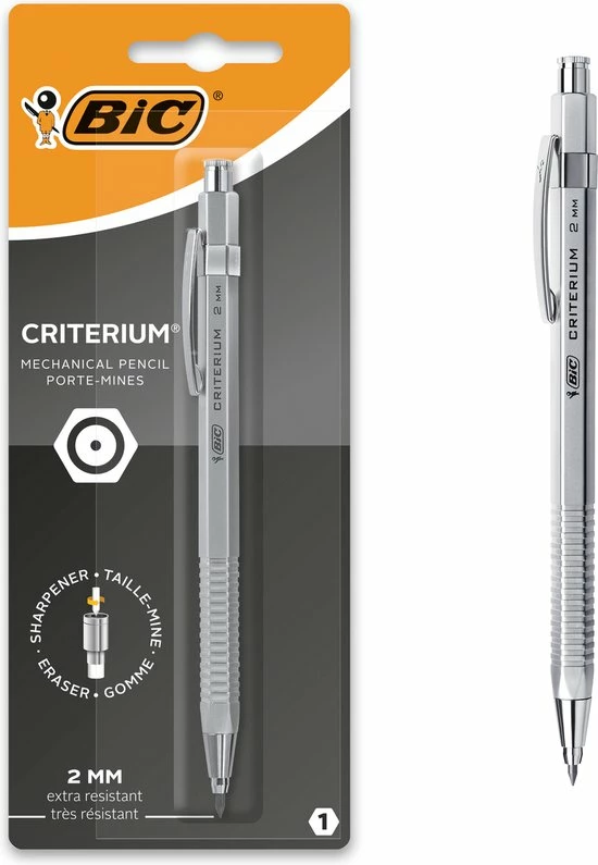 Begroting ๐ BIC Vulpotlood Criterium 2 Mm HB - Zilver - Pak Van 1 ๐งจ 3 Begroting ๐ BIC Vulpotlood Criterium 2 Mm HB - Zilver - Pak Van 1 ๐งจ
