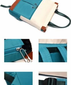 Groothandel ✨ ZILOU® Rugzak - 14 Inch Laptop Rugtas - 20-35 Liter - Blauw/Wit 🥰 -A-journal shop 550x804