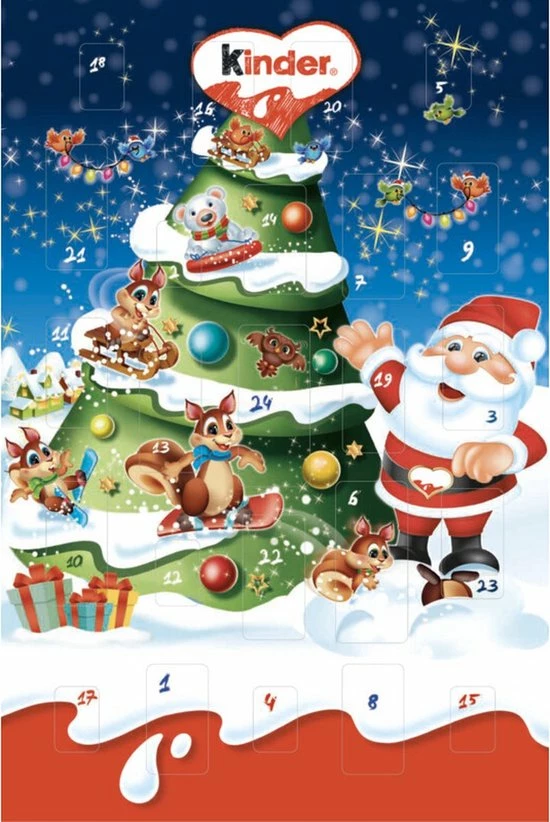 Gloednieuw π Divinegoods Kinder Mix Adventkalender - 150 Gram- Adventkalender- Chocola- Kerst π― 3 Gloednieuw π Divinegoods Kinder Mix Adventkalender - 150 Gram- Adventkalender- Chocola- Kerst π―