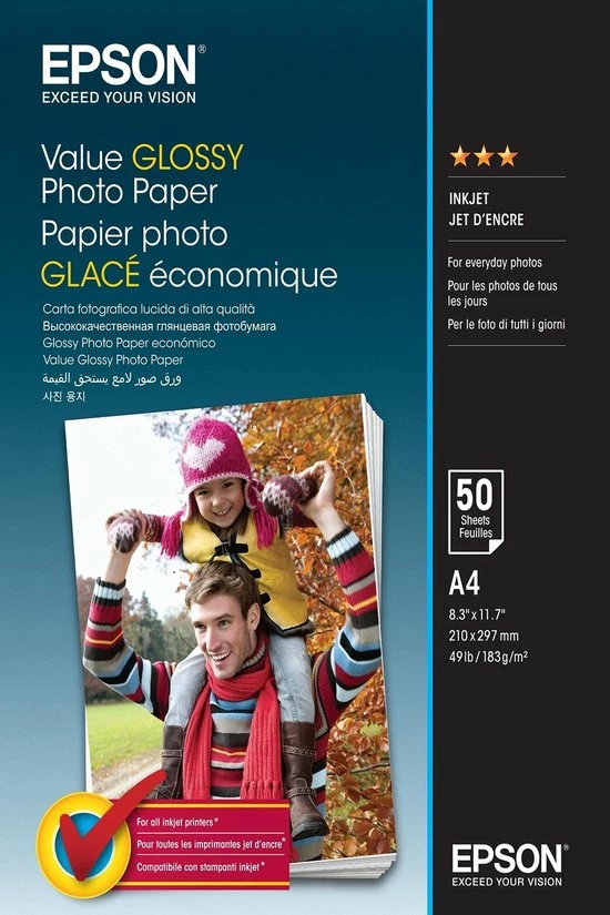 Coupon π Epson Value Glossy Photo Paper - A4 - 50 Vellen π 3 Coupon π Epson Value Glossy Photo Paper - A4 - 50 Vellen π