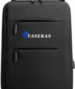 Goedkoopste 🎁 Faseras Moderne Rugzak - Anti Diefstal Rugzak - Schooltas - Rugtas - Laptoptas - Incl. Laptopvak T/m 15.6 Inch - Met USB Laadpoort - Zwart - 20L 🛒